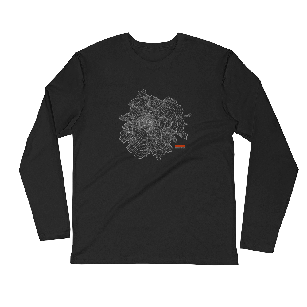 Mount Hood Fitted Crew Long Sleeve Shirt