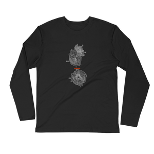 Three Sisters Fitted Crew Long Sleeve Shirt