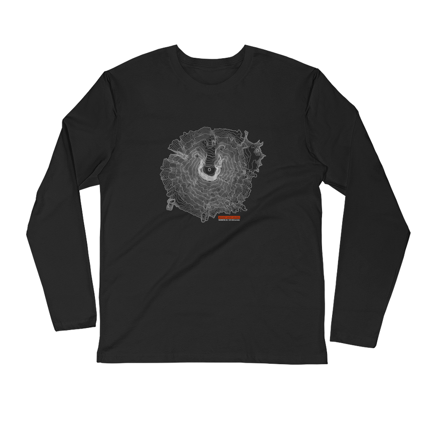 Mount Saint Helens - Long Sleeve Fitted Crew