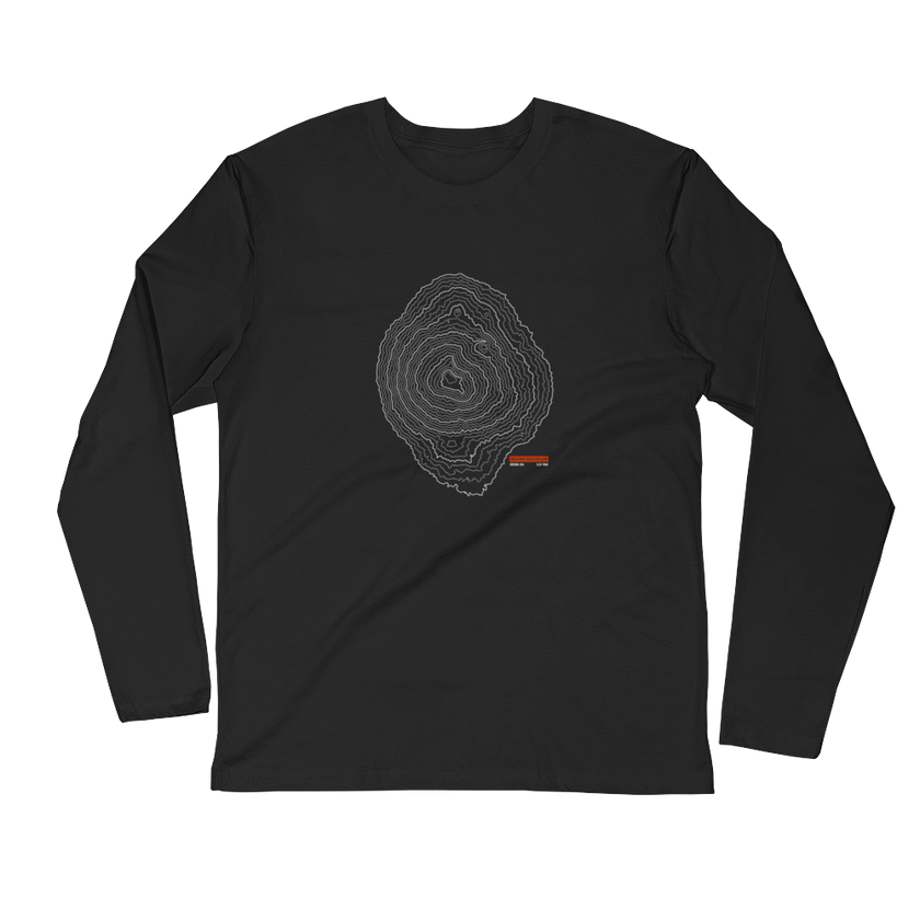Mount Bachelor - Long Sleeve Fitted Crew