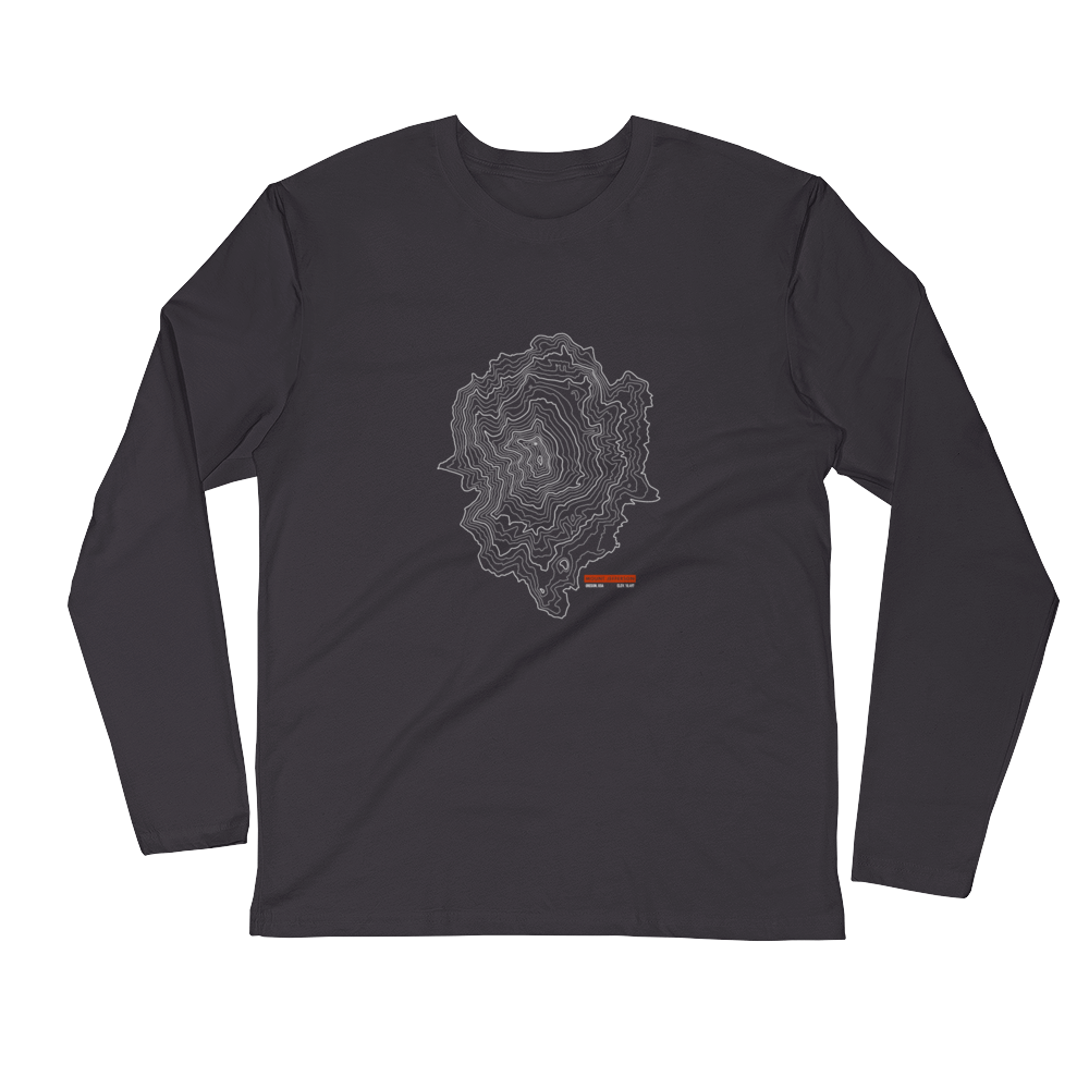 Mount Jefferson - Long Sleeve Fitted Crew