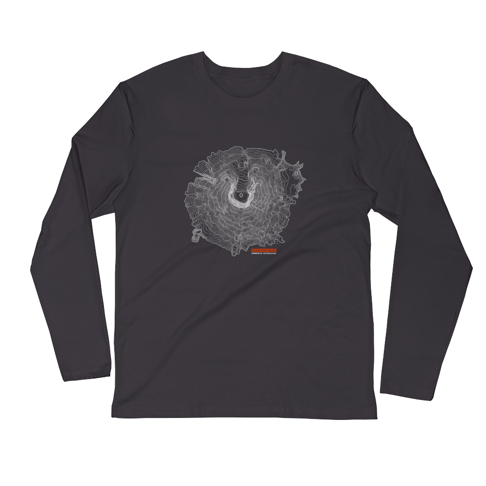 Mount Saint Helens - Long Sleeve Fitted Crew