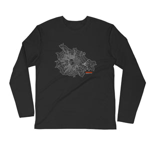 Mount Rainier Long Sleeve Fitted Crew Shirt