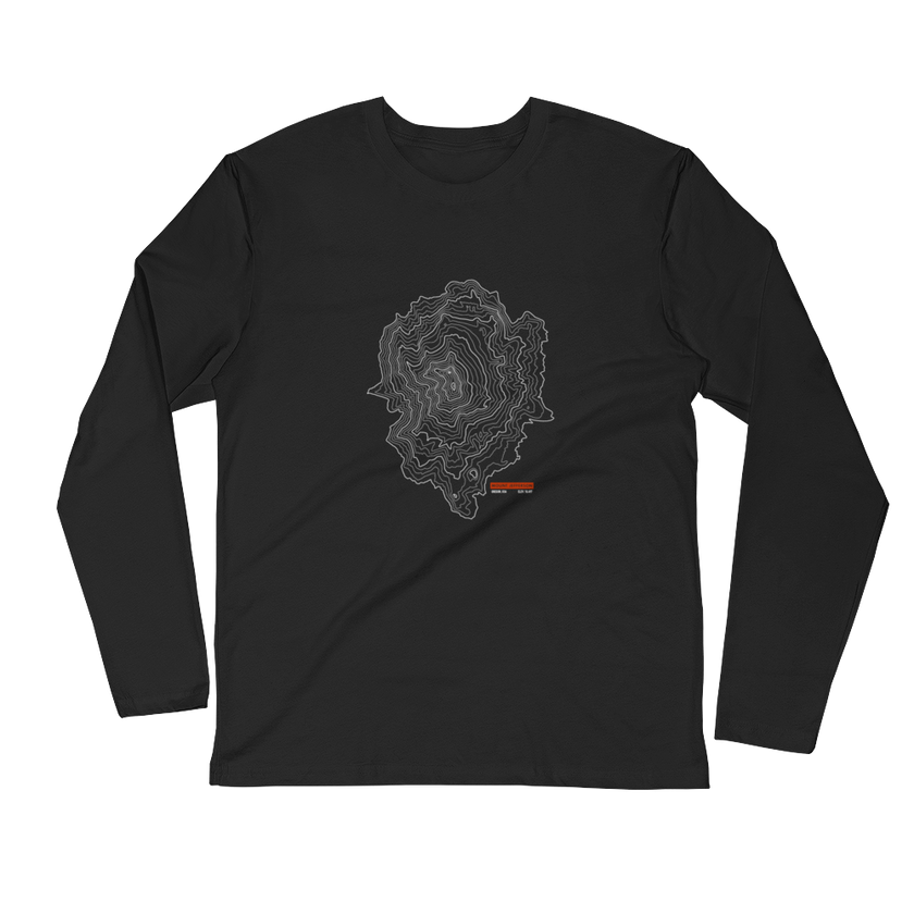 Mount Jefferson - Long Sleeve Fitted Crew